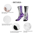thumbnail image 5 of Athletic Socks Pancreatic Cancer Awareness Flag Sport Running Calf Socks Crew Socks for Men Women, 5 of 7
