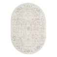 thumbnail image 3 of Unique Loom Madeline Vintage Collection Area Rug - Jackson (3' 3" x 5' 3" Oval Ivory/Pink), 3 of 7
