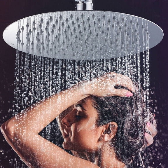 Chrome 8" Round Bath Rainfall Shower Head Bathroom Rain Sprayer Stainless Steel