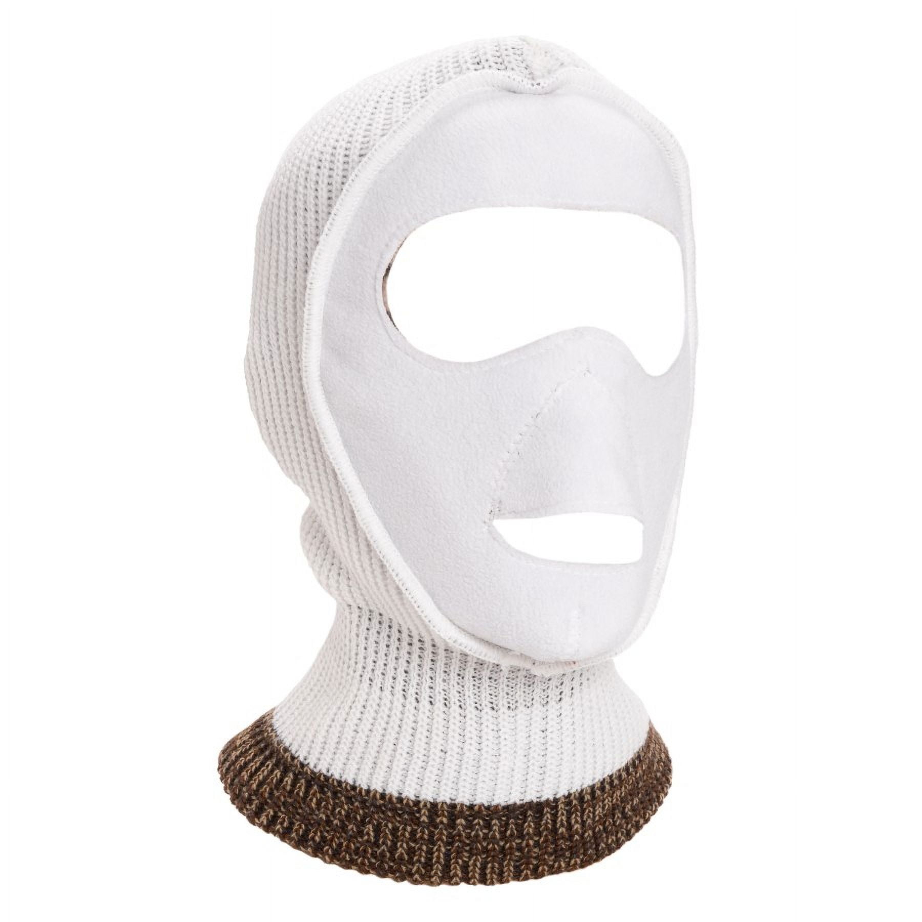 Quietwear Men's 2-Hole Reversible Face Mask, Adventure Grey/Snow, One Size Fits Most