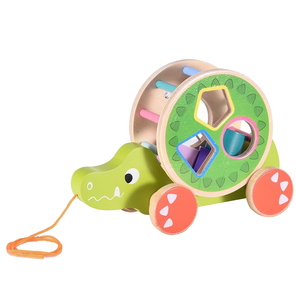 wooden children's toy with movement