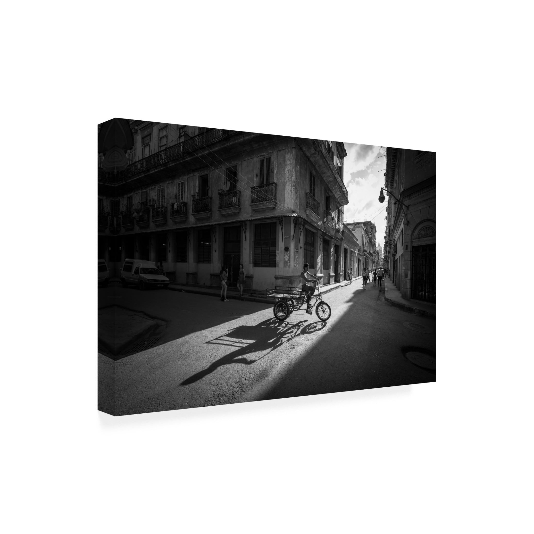 Trademark Fine Art Allan Li wp A piece of life in Cuba Canvas Wall Art