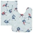 thumbnail image 7 of Yayeee Bath Rugs for Bathroom Floor Set of 2 Non Slip Fluffy Soft Absorbent Mat, Hockey Action Zone, 7 of 7