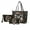 Butterfly Daisy Flower Moon, variant on Lotus Sea Turtle Print Handbag with Multifunctional Cosmetic Bags Purse for Women PU Leather Top Handle Satchel Set with Lightweight Makeup Pouch Card Holder for Travel Shopping