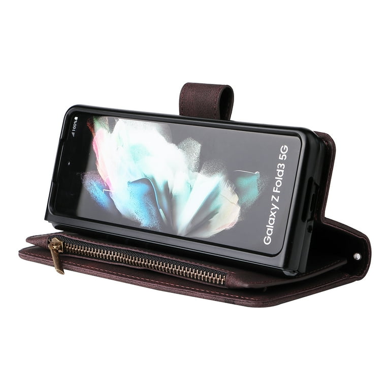 Galaxy Z Fold 3 Case, TECH CIRCLE Z Fold 3 Case Wallet for Women