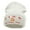 White, variant on Zion Embroidered Long Knitted Beanie - Navy OSFM