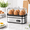 Silver, variant on Black Rapid Electric Egg Cooker, 6 Egg Capacity, Soft Medium Hard Boiled Poached Scrambled Egg Maker