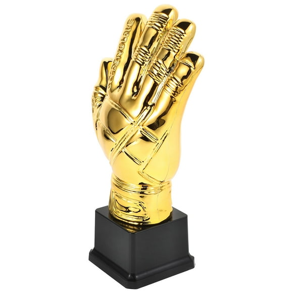 OUNONA Golden Championship Trophy Soccer Champions Trophies 1Pcs Plastic For Amateur Leagues