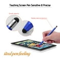 thumbnail image 2 of Yeacher 2 in 1 Universal Touchscreen Stylus Pen for All Touchscreen Tablets Cell Phones with 8 Extra Replaceable Soft Rubber Tips 4pcs 2Royal Blue/2Green, 2 of 8