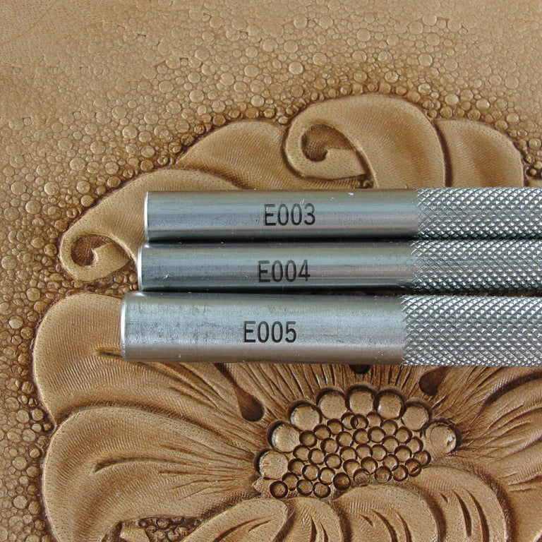 Tandagy Leather Stamping Tools 13Pcs Leather Stamps with Flower Pattern  Imprinted Metal Stamping kit for Leather Craft