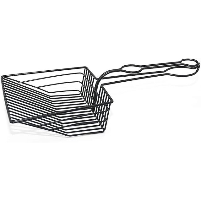 Black (1cm deviation) - Metal Cat Litter Shovel