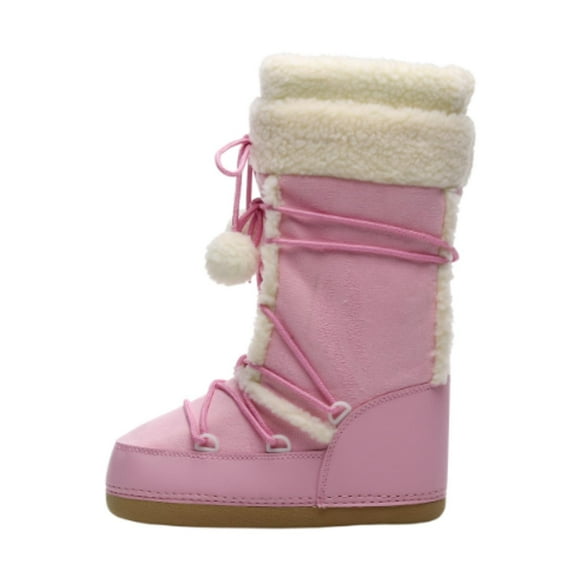 Botas de nieve de invierno para mujer, zapatos antideslizantes de moda de otoño para excursionistas de invierno al aire libre 38 a 40