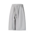 thumbnail image 6 of WIZUTIZ Men's Athletic Shorts Summer Cool Feel Elastic Waist Wide Leg Sports Five-Point Bottoms Twill Breathable Drawstring Relaxed Fit for Casual Outdoor Daily Wear Mens Fashion, 6 of 6