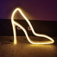 thumbnail image 4 of Joernso LED Neon Light Colorful Wall Decoration USB/Battery Powered High Heels Decorative Lamp for Bedroom, 4 of 8