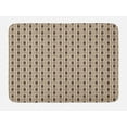 thumbnail image 1 of Abstract Bath Mat, Contemporary Geometric Zigzag Pattern, Plush Bathroom Decor Mat with Non Slip Backing, 29.5" X 17.5", Beige Purpleblue, by Ambesonne, 1 of 2