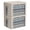 Beige, variant on Clothes Storage Bins Box - Foldable Stackable Container Organizer Set with Clear Window & Carry Handles & Metal Frame