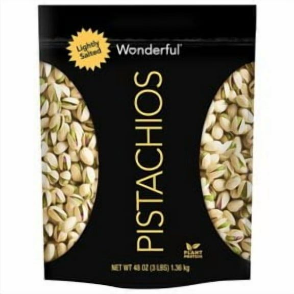 Wonderful Lightly Salted Pistachios, 48 oz.pack of 2