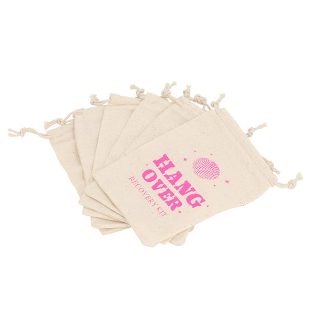 Bolsas De Regalo Para Despedida De Soltero, 6 Uds., Bolsas De Favores De Fiesta De Lino Con Cordón Para Boda, Suministros De Despedida De Soltera, Bolsas De Regalos