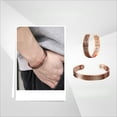 thumbnail image 5 of Wollet Pure Copper Magnetic Bracelet for Men with 12X Magnets, Adjustable Cuff Bangle,Set of 2, 5 of 7