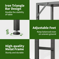 thumbnail image 4 of Biemlerfn Narrow Console Table, 11.22" Entryway Table Hallway Table with Storage Shelves, Sofa Table for Living Room, Foyer, Rustic Brown, 4 of 9