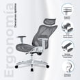 thumbnail image 3 of Silla Ejecutiva Acteck FLOE PLUS EC727 Ergonomica Reclinable 135° 120kg Reposabrazos 3D Blanco, 3 of 6