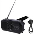 thumbnail image 1 of Radio Meteorológica de Emergencia FM/AM, Radio Portátil con Generador de Manivela, Linterna Solar de 1200 MAh para Acampar Al Aire Libre., 1 of 5