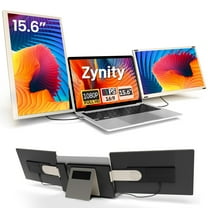 Zynity 15.6" Laptop Screen Extender, 1080P FHD Triple Portable Laptop Monitor Extender,Detachable Screen Travel Monitor for 13"-17.3" Laptops (Mac/Wins/Chrome/Dex)