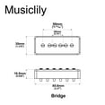 thumbnail image 2 of Artec ASA90 Alnico 5 Soapbar Type P90 Single Coil Pickup Electric Guitar Bridge Pickup 7.5K, Cream, 2 of 5