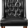 thumbnail image 5 of Flash Furniture HERCULES Preston Series Black LeatherSoft Tufted Parsons Chair, 5 of 9
