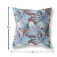 thumbnail image 4 of 16â€ Blue Red Tropical Indoor Outdoor Throw Pillow, 4 of 4