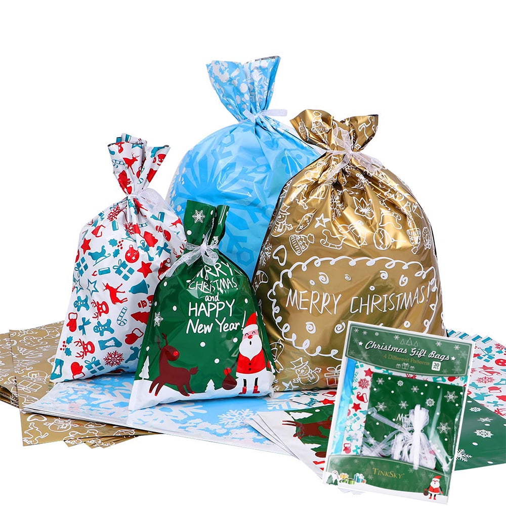 foil xmas bags