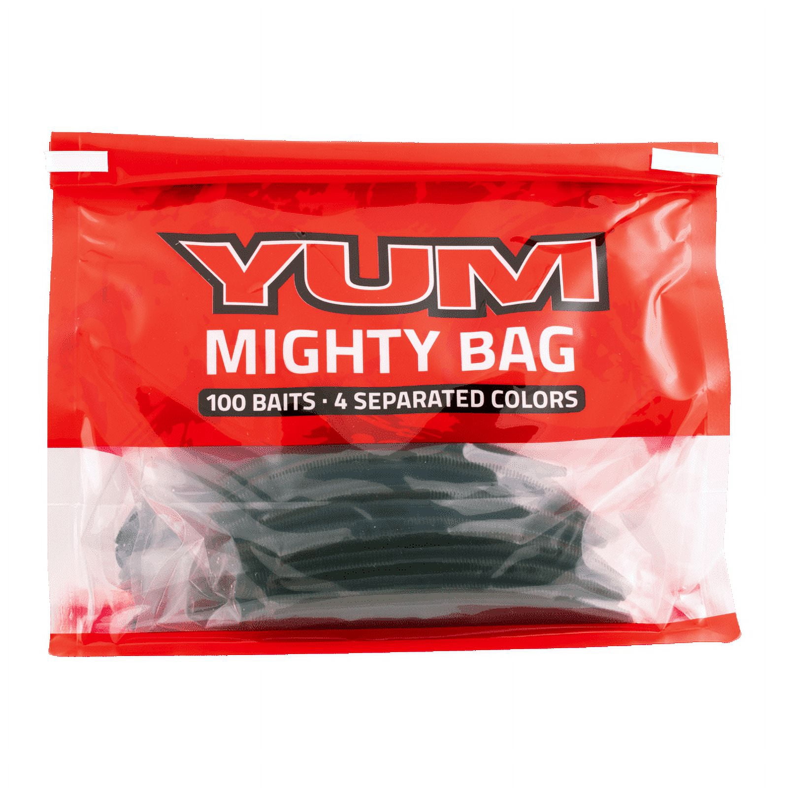 YUM Mighty Bag 100 Count All Time Favorites Soft Baits