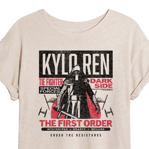 Star Wars - Kylo Ren First Order - Juniors Oversized Graphic T-Shirt