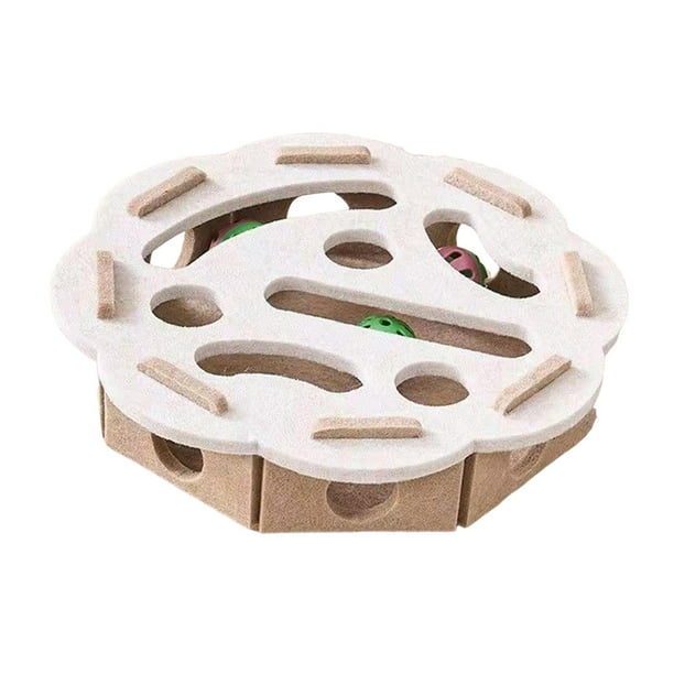 Juguete de rompecabezas para gatos, juego de laberinto, ejercicio, juguetes de enriquecimiento para gatos, juguetes interactivos para gatos con Flor