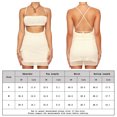 thumbnail image 2 of Conjunto De Ropa 2 piezas Crop Top Mini falda Sexy Y2K Outfit Dress Knit para mujer (Blanco S) Cgtredaw  Para estrenar, 2 of 5