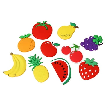 10pcs Refrigerator Magnets Fruit Magnets Kitchen Magnets Fridge Decors