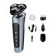 thumbnail image 1 of Soidarity Afeitadora de barba 9D, 1 unidad, 5W, cortadora de barba eléctrica recargable, afeitadora USB, cortadora de pelo de nariz portátil para Juegos de afeitado Plata 4 en 1 Soidarity CE000864-06, 1 of 6