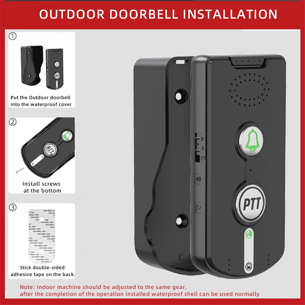 1000M Wireless Long Distance 2.4Ghz Audio Door Phone Voice Sender&Reciever Intercom Doorbell Black,1 pair * Wireless intercom pager,black