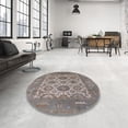 thumbnail image 4 of Ahgly Company Machine Washable Indoor Rectangle Industrial Modern Puce Purple Area Rugs, 3' x 5', 4 of 7