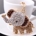 thumbnail image 1 of PENGXIANG Porte-Clés Décoré de Strass Style Éléphant (Bleu), 1 of 3