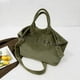 thumbnail image 4 of Bolso tote de pana de gran capacidad | Bolso de hombro informal y ligero para mujer | Lona con bolsillos con cremallera | Correa ajustable, 4 of 6