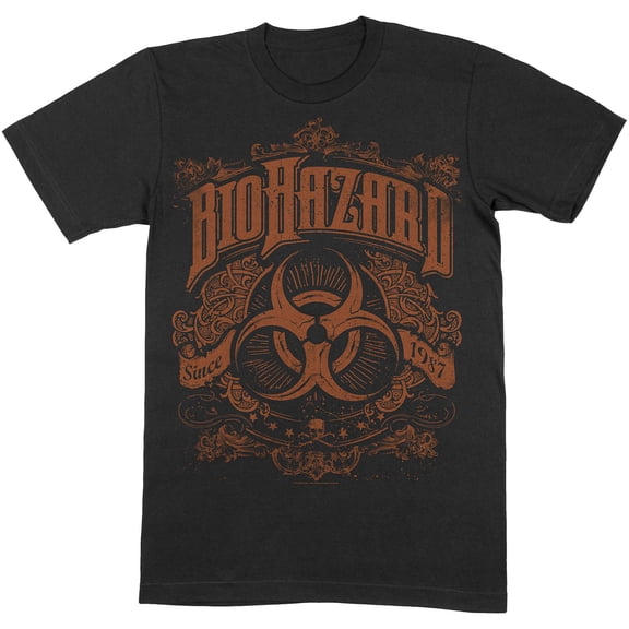Biohazard Unisex T-Shirt Since 1987 (Small)