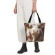 thumbnail image 5 of Fotbe Cow With Butterflies Bolsa de Playa con Estampado, Bolsa de Hombro, Bolsa de Mano Espaciosa, Bolsa de Viaje Ligera, Bolsa de Compras Versátil, 5 of 6
