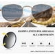 thumbnail image 3 of Lentes De Sol Hombre Mujer UV400 Polarizados Redondos Steampunk Hippie Cosplay Modelo Negro y Dorado, 3 of 4