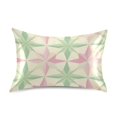 thumbnail image 7 of Yayeee Pillowcase Standard Size Set of 2 Satin Wrinkle Resistant Pillow Case, Beige Symmetrical Stars, 7 of 7