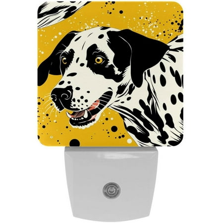 

Dalmatians LED Square Night Lights - Energy Efficient and Sleek Design - for Bedroom or Living Room - Easy to Install - Dimmable and Remote Controlled