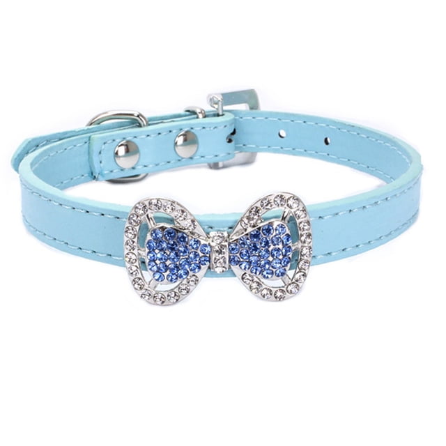 Los collares y corbatas con diamantes de imitación para mascotas, gatos y perros son adecuados para perros y gatos de tamaño pequeño y mediano.
