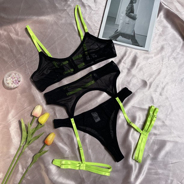 Conjunto de lencería de talla grande para mujer, sujetador de encaje con perspectiva, conjunto de liga con Tanga calado, ropa interior Sexy para mujer, producto sexual Tan Jianjun unisex