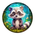 thumbnail image 2 of AZXY Raccoon Acrylic Puzzle Suncatcher, Stained Glass Window Hanging Sun Catcher, Crystal Suncatchers for Windows Hanging Indoor Outdoor DIY Craft Gift, 2 of 8