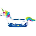 thumbnail image 1 of Wow Watersports Rainbow Unicorn 2 Person Inflatable Ride On Towable Tube, 1 of 4